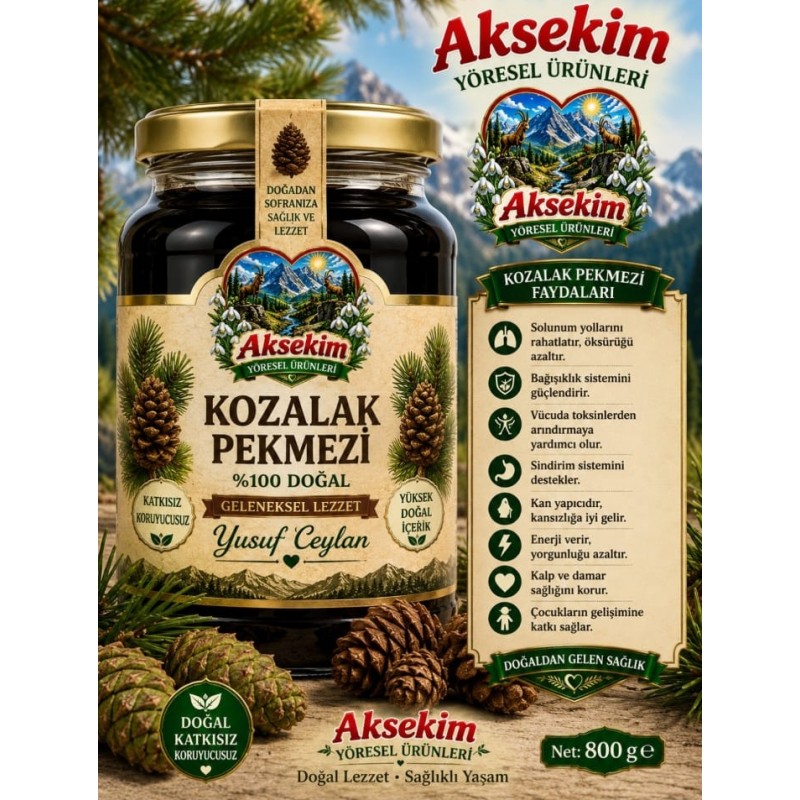 Çam Kozalak Pekmezi | Doğal ve Katkısız Çam Kozalak Pekmezi 